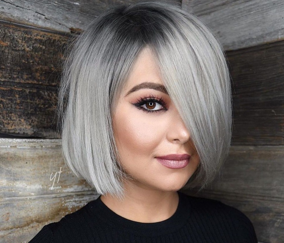 silver highlights hair